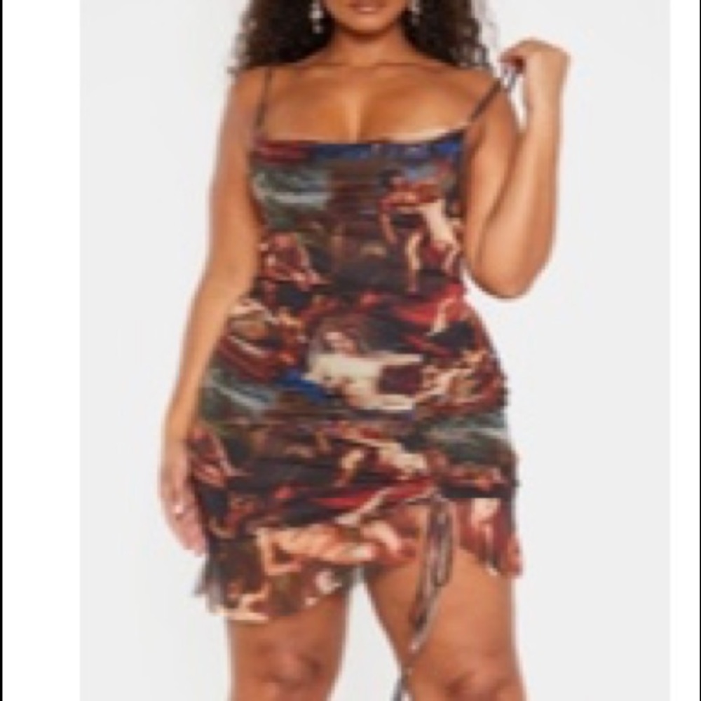 Renaissance  Print Dress